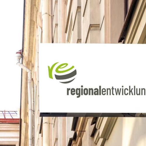 re - regionalentwicklung - Logo, CD - mnutzDesign / interkom