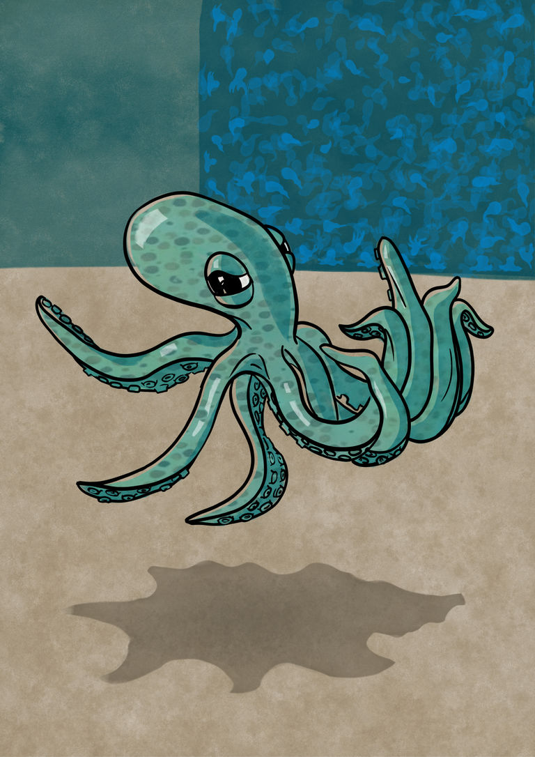 "Octopus Farm" - Michaela Nutz Illustration "Octopus Farm" - Michaela Nutz Illustration