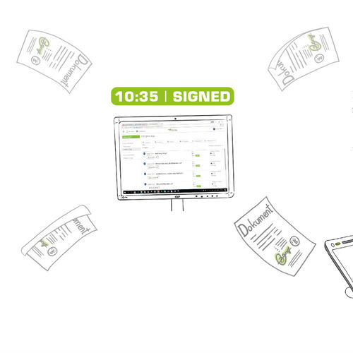 Illustration Magazine XiGuide, Website - ​Kunde: XiTrust - The eSignature Company
