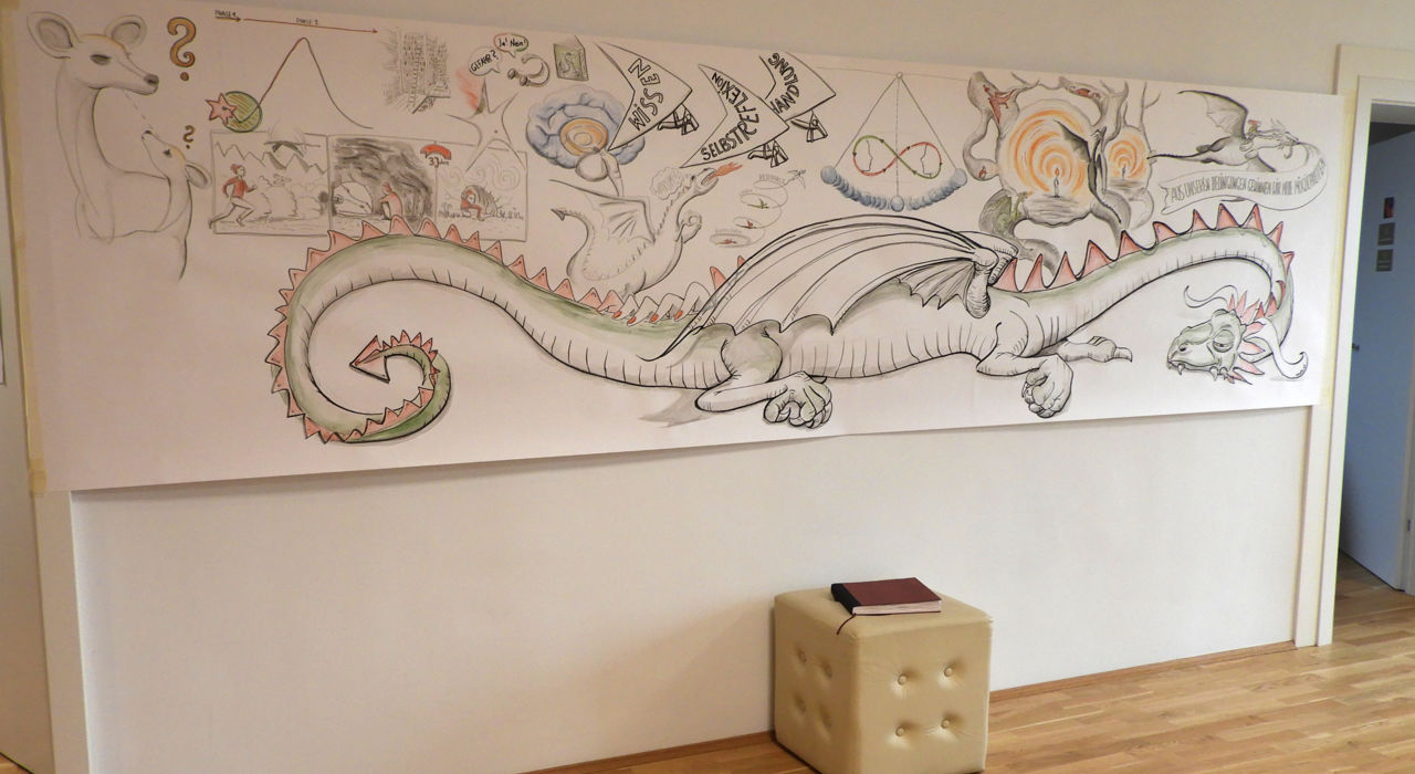 Graphic Recording zu Neurodeeskalations-Seminar